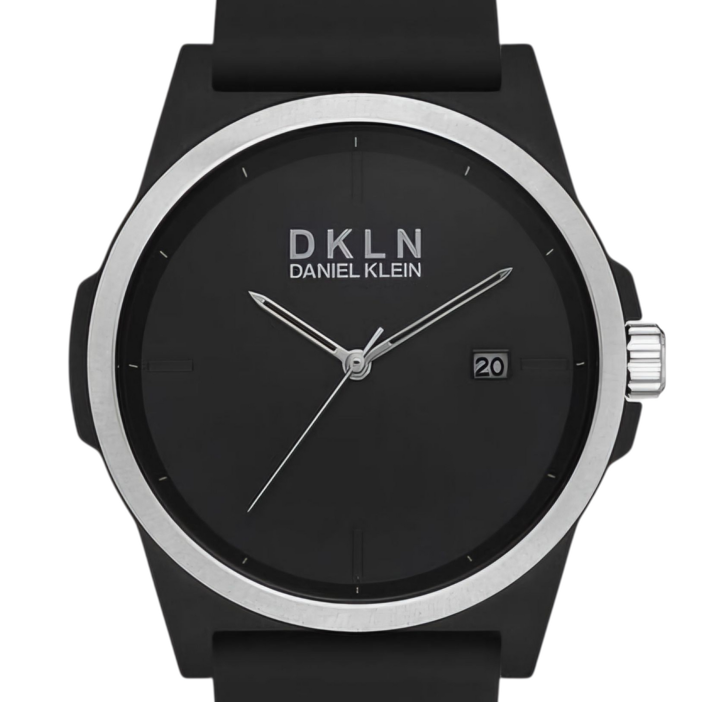 Ceas de Bărbați Daniel Klein Sport, Cadran Negru Mat și Ramă Argintie