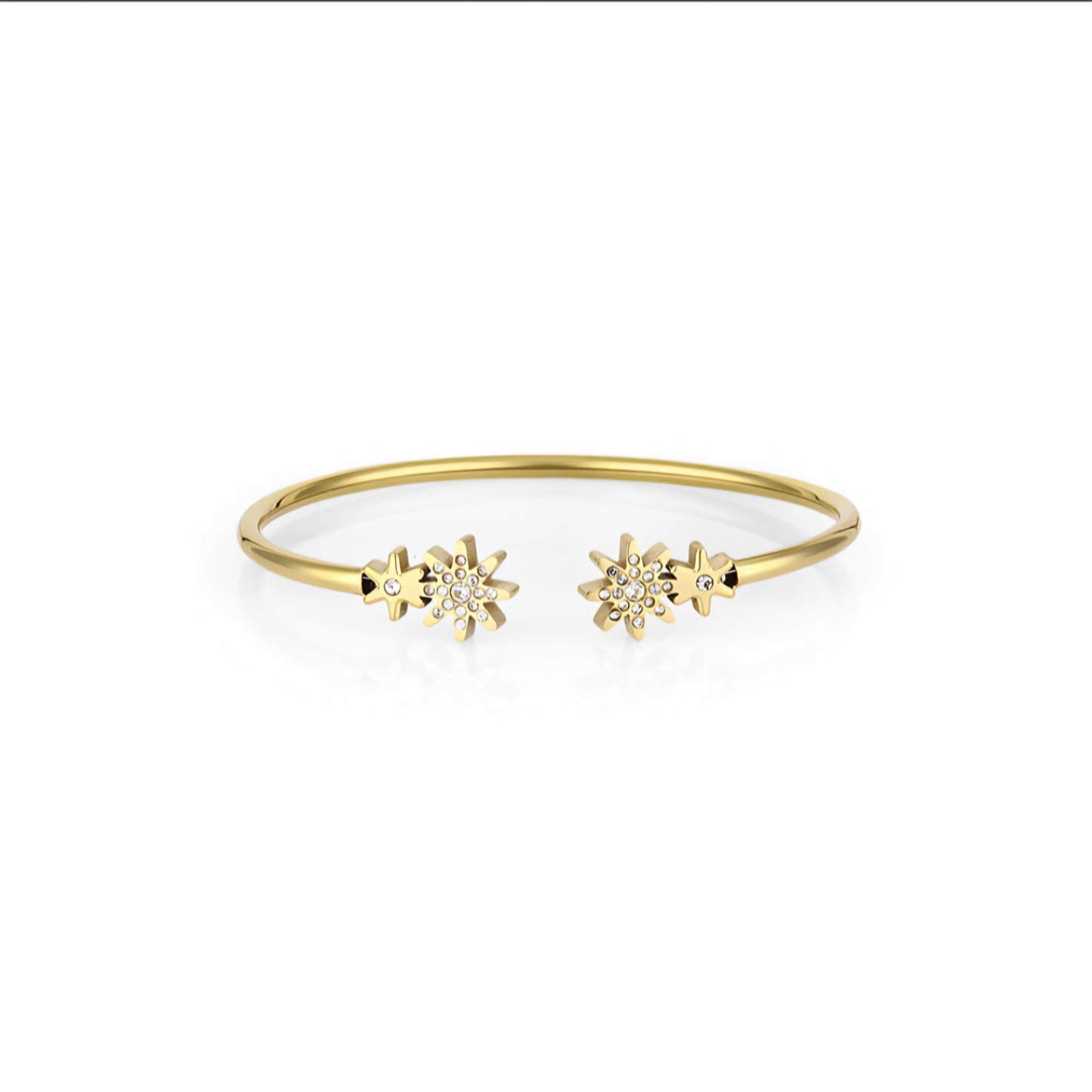 Brățară Daniel Klein Gold Edition, cu Elemente Florale și Zirconii Stralucitoare