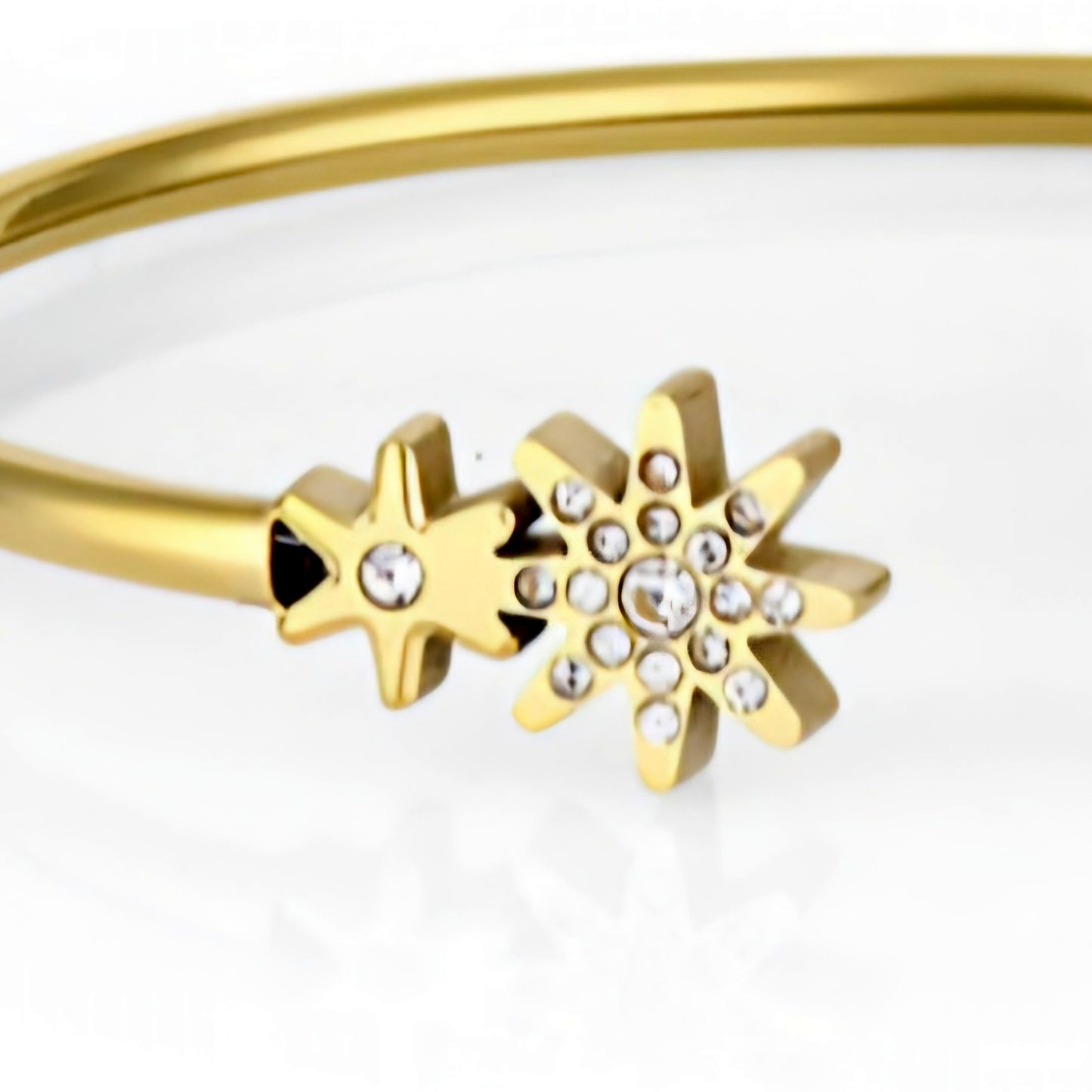 Brățară Daniel Klein Gold Edition, cu Elemente Florale și Zirconii Stralucitoare