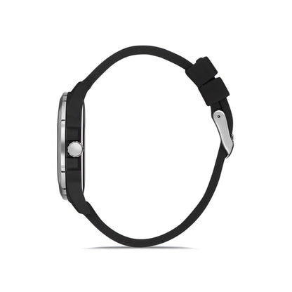 Ceas de Bărbați Daniel Klein Sport, Cadran Negru Mat și Ramă Argintie