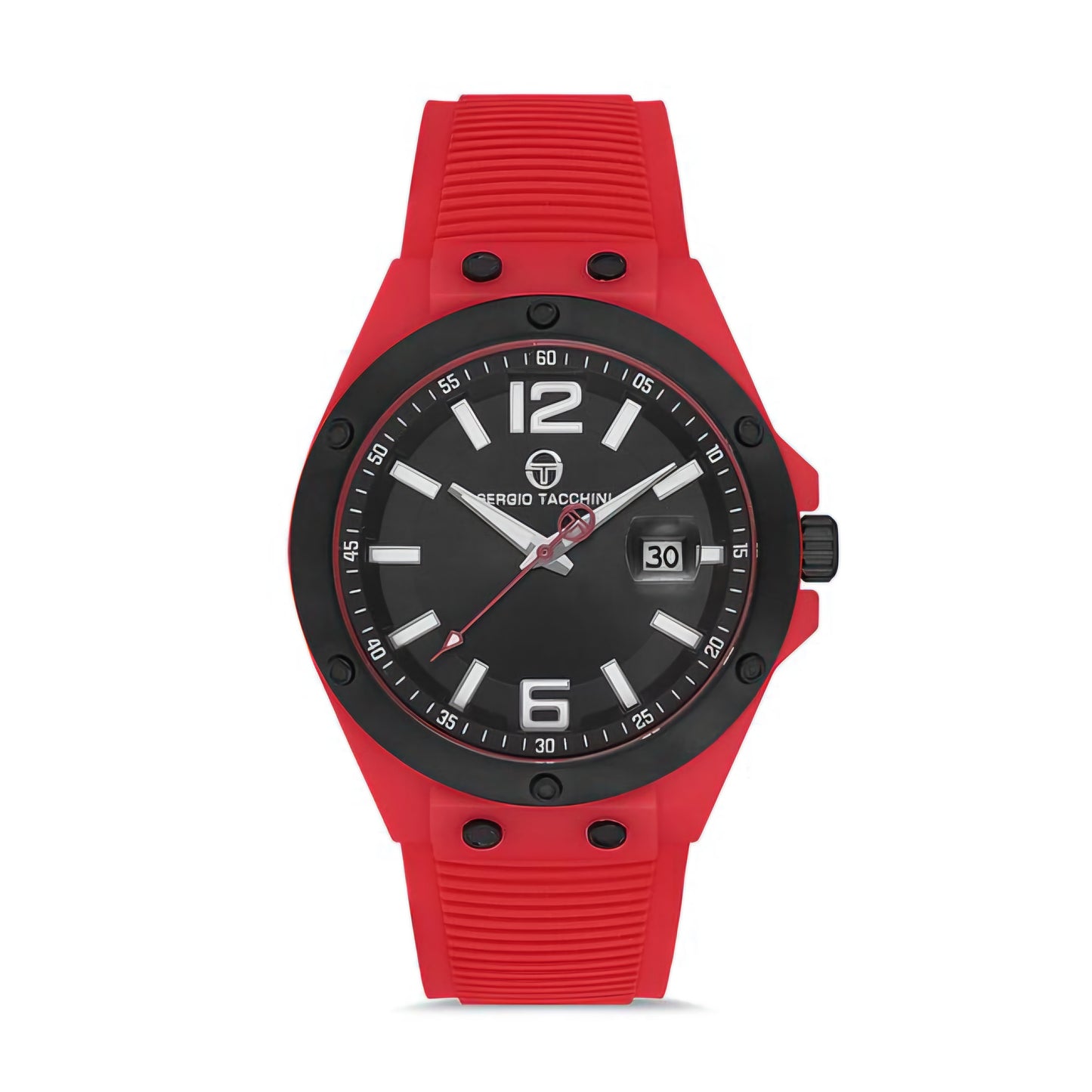 Ceas de Bărbați Sergio Tacchini Streamline, Cadran Negru cu Bezel Sportiv