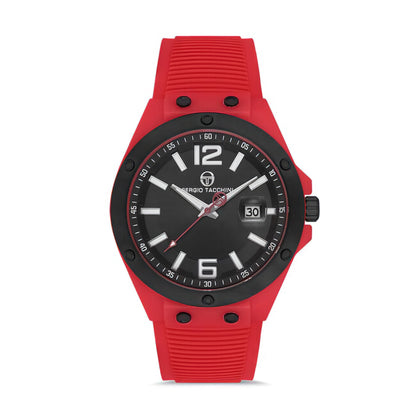 Ceas de Bărbați Sergio Tacchini Streamline, Cadran Negru cu Bezel Sportiv