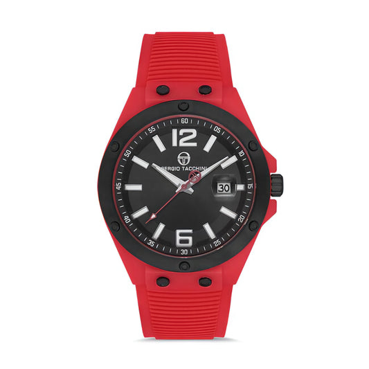 Ceas de Bărbați Sergio Tacchini Streamline, Cadran Negru cu Bezel Sportiv