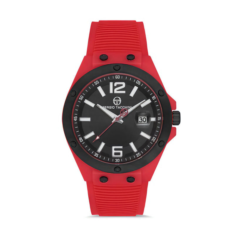 Ceas de Bărbați Sergio Tacchini Streamline, Cadran Negru cu Bezel Sportiv