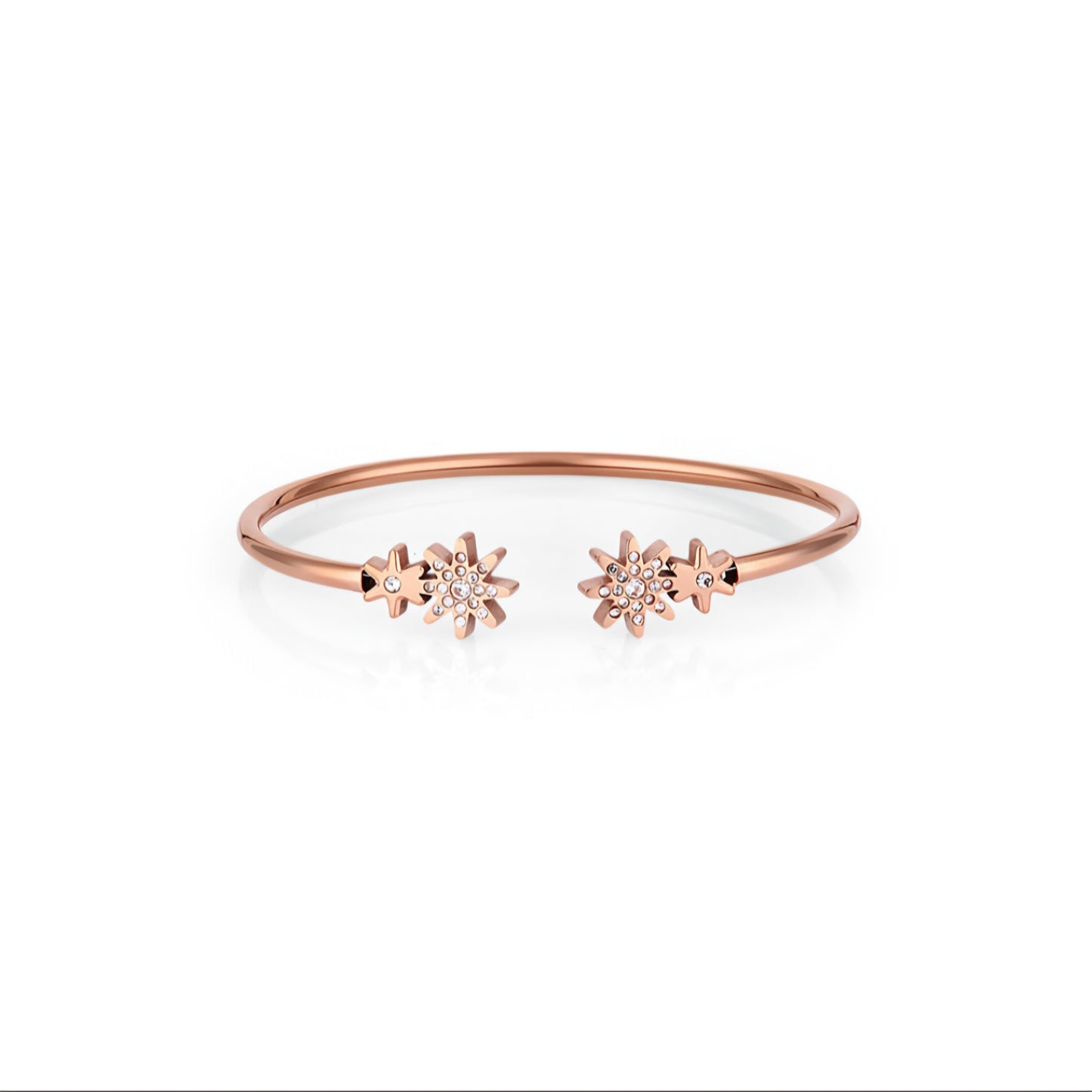 Brățară Daniel Klein Gold Edition, cu Elemente Florale și Zirconii Stralucitoare