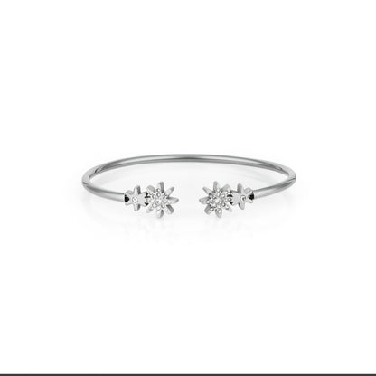 Brățară Daniel Klein Gold Edition, cu Elemente Florale și Zirconii Stralucitoare