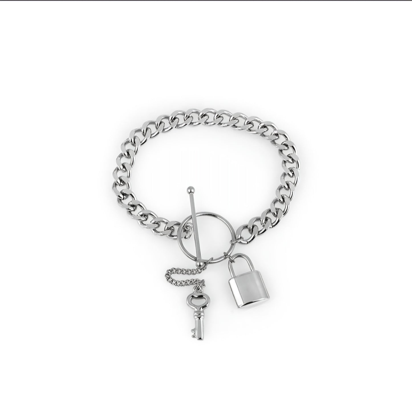 Brățară Daniel Klein Statement Aurie, cu Pandantive Lacăt și Cheie