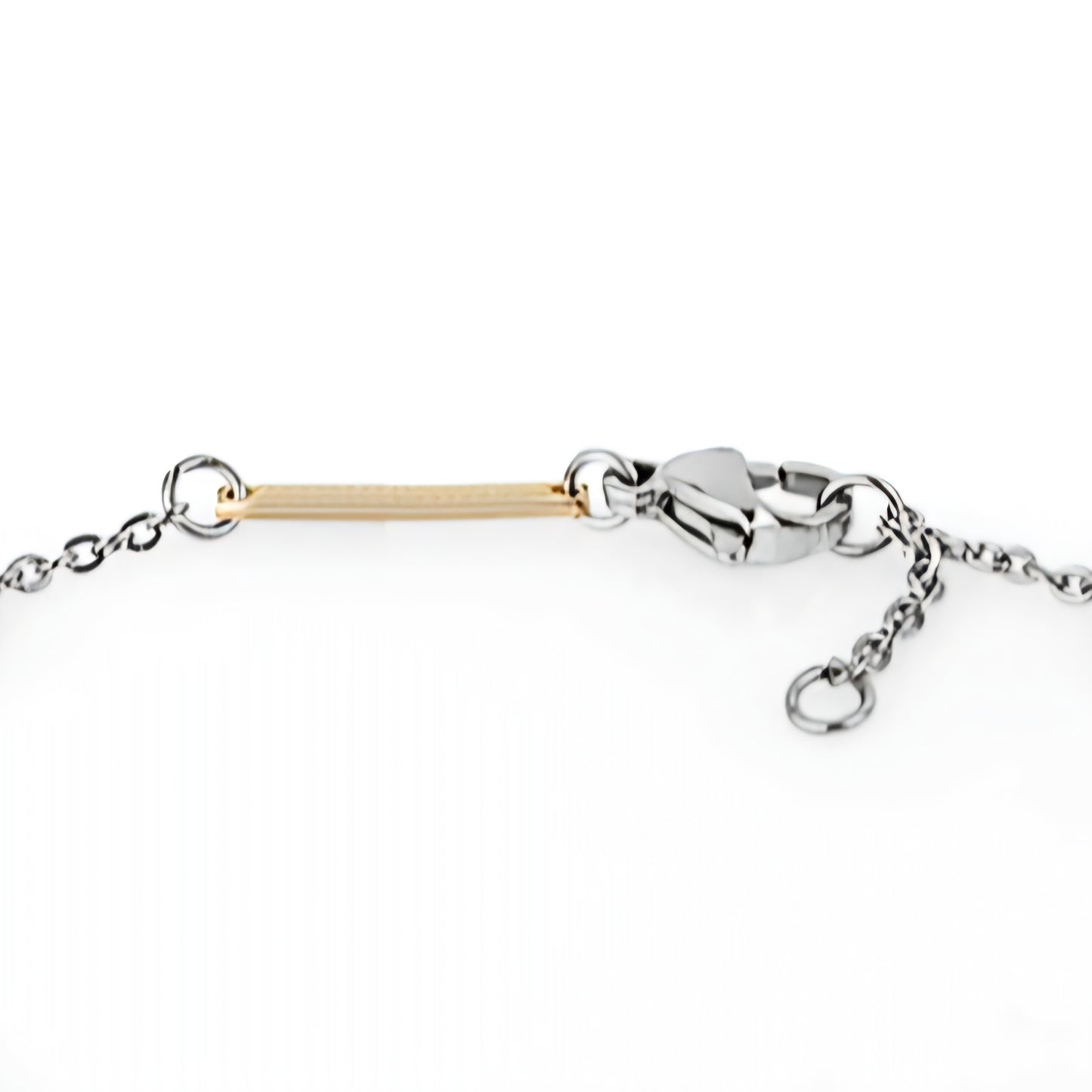 Brățară Daniel Klein de Damă Bicoloră, Lanț Fin cu Accente Circulare Aurii