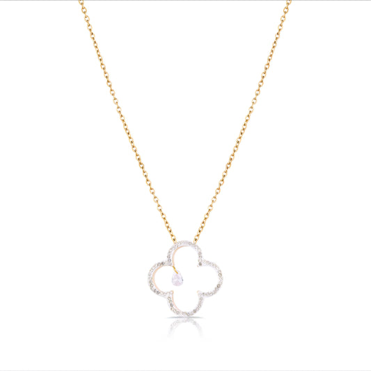 Colier Daniel Klein de Damă Auriu, din Oțel Inoxidabil cu Design Sofisticat