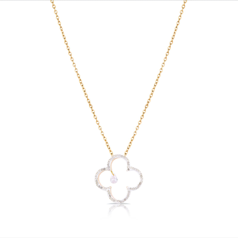 Colier Daniel Klein de Damă Auriu, din Oțel Inoxidabil cu Design Sofisticat