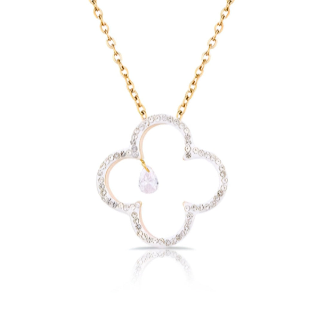 Colier Daniel Klein de Damă Auriu, din Oțel Inoxidabil cu Design Sofisticat