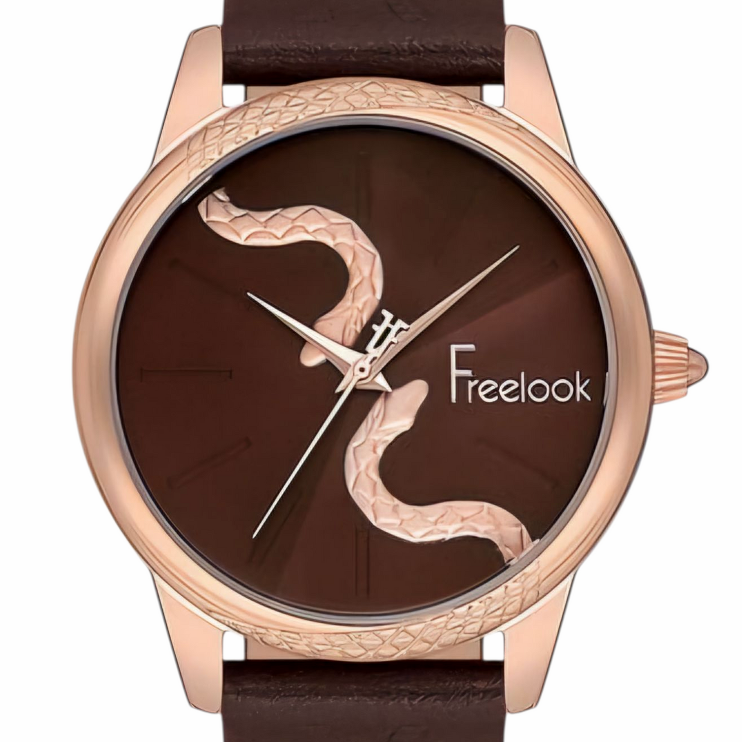 Ceas de Damă Freelook Belle Fashion, Șarpe 3D și Curea din Piele